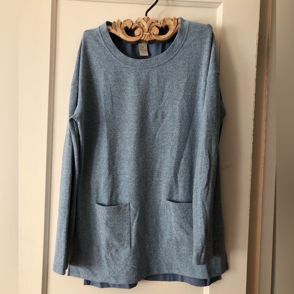 LOFT Mixed Media Tunic Top